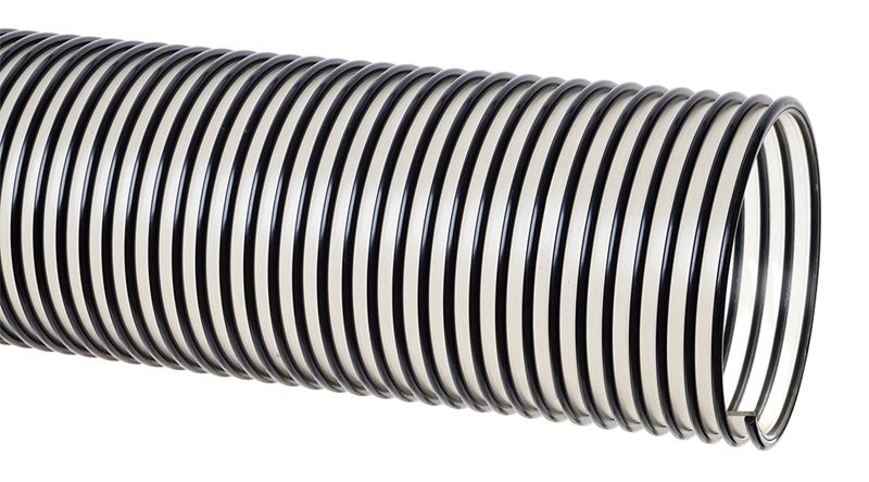 UV2-500X60 Tigerflex by Kuriyama | UV2 Series | Urevac Standard Duty Lined Material Handling Hose | 5" ID | Polyurethane | 60ft Length