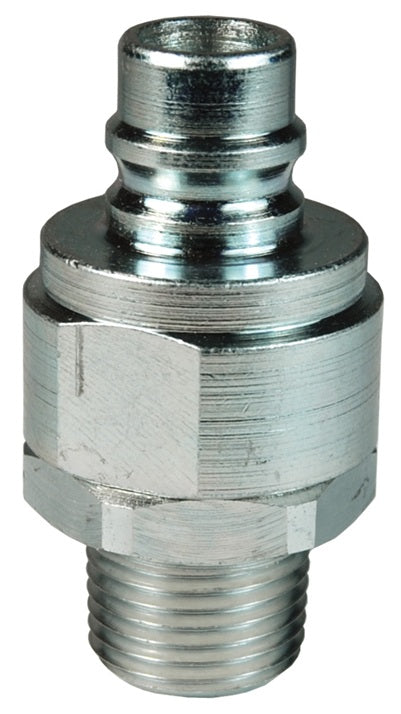V3M3 by Dixon Valve | Hydraulic Quick Disconnect Coupling | V-Series | 3/8" Male NPTF x 3/8" MIL-C-51234 Valved | Plug | Steel