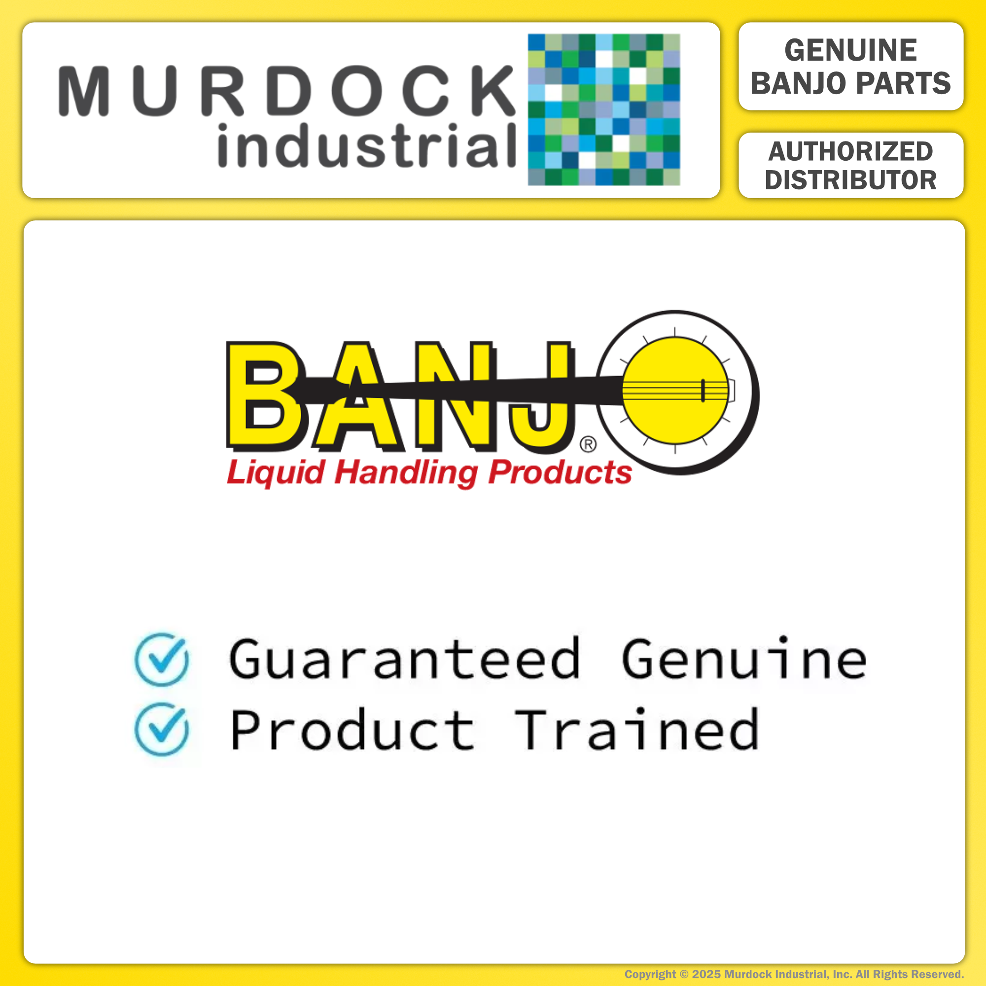 V050 by Banjo | Full Port 4 Bolt Ball Valve | 1/2" Female NPT x 1/2" Female NPT | Opening Thru Ball: 3/4" | 300 PSI | Polypropylene