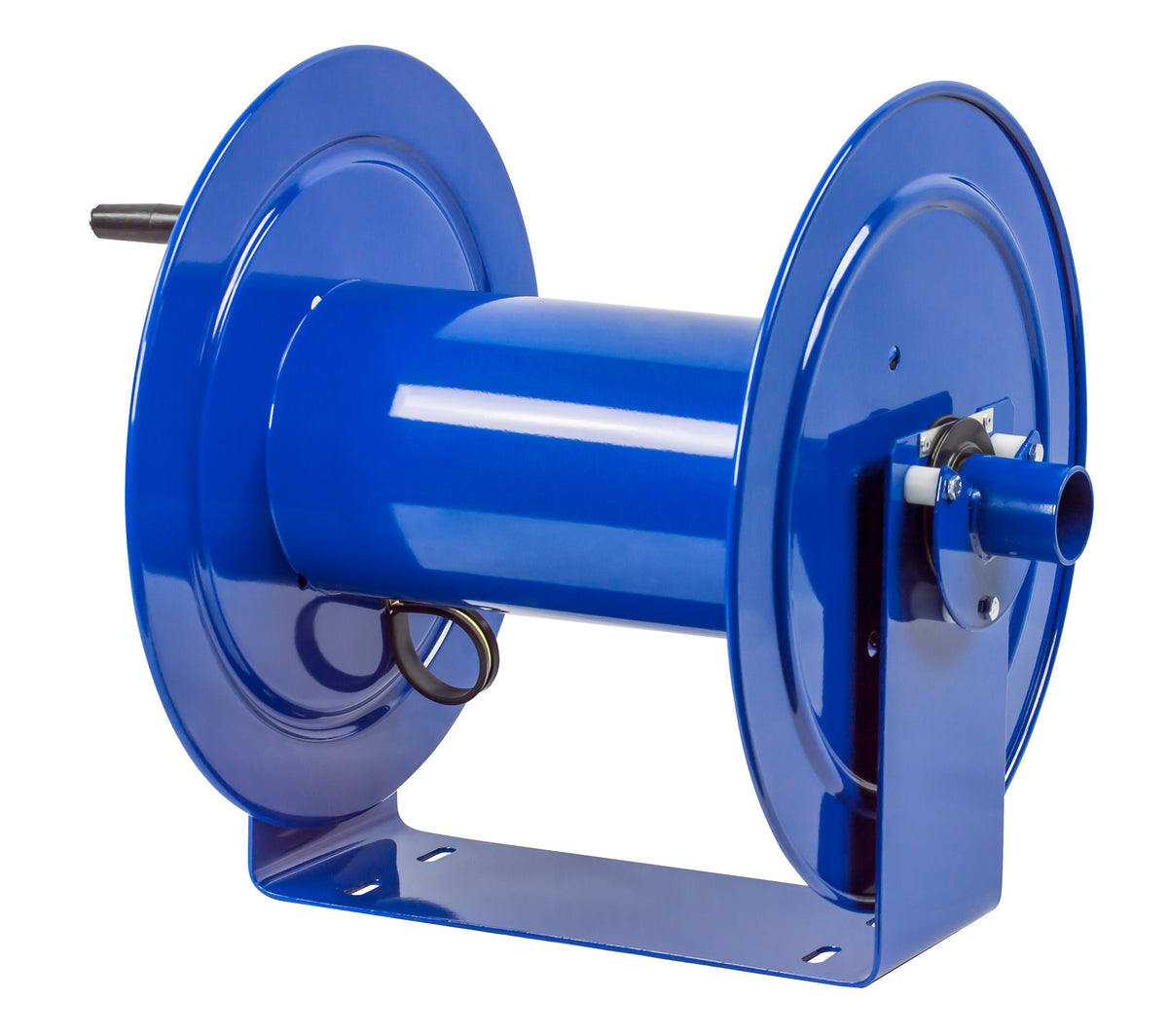 V-117-850 by Coxreels | V100 Series | Hand Crank Vacuum Hose Reel | 1-1/2" or 2" Hose ID, 1-1/2"/2" Female Cuff Inlet | Steel | 50ft Capacity, Hose Not Included
