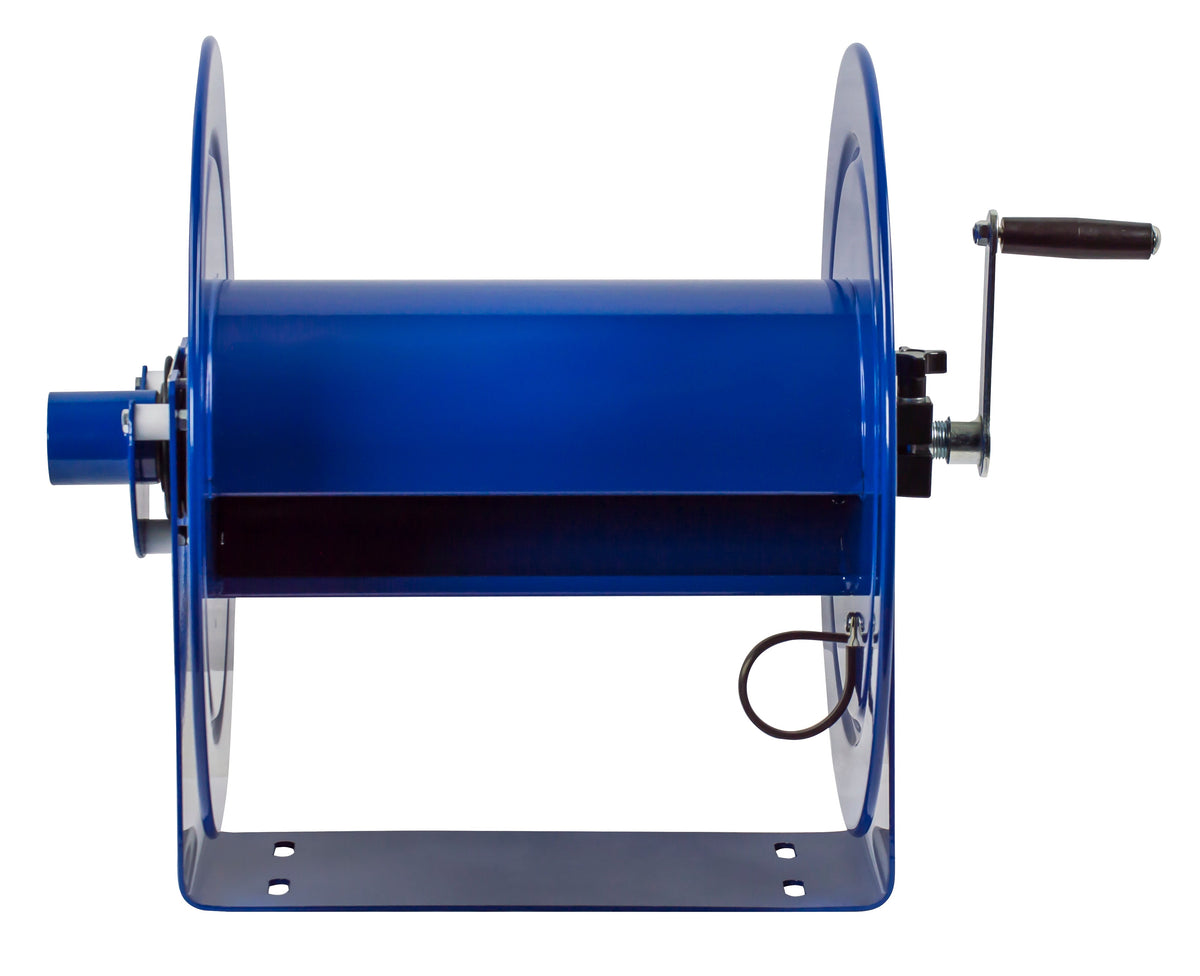 V-117-850 by Coxreels | V100 Series | Hand Crank Vacuum Hose Reel | 1-1/2" or 2" Hose ID, 1-1/2"/2" Female Cuff Inlet | Steel | 50ft Capacity, Hose Not Included