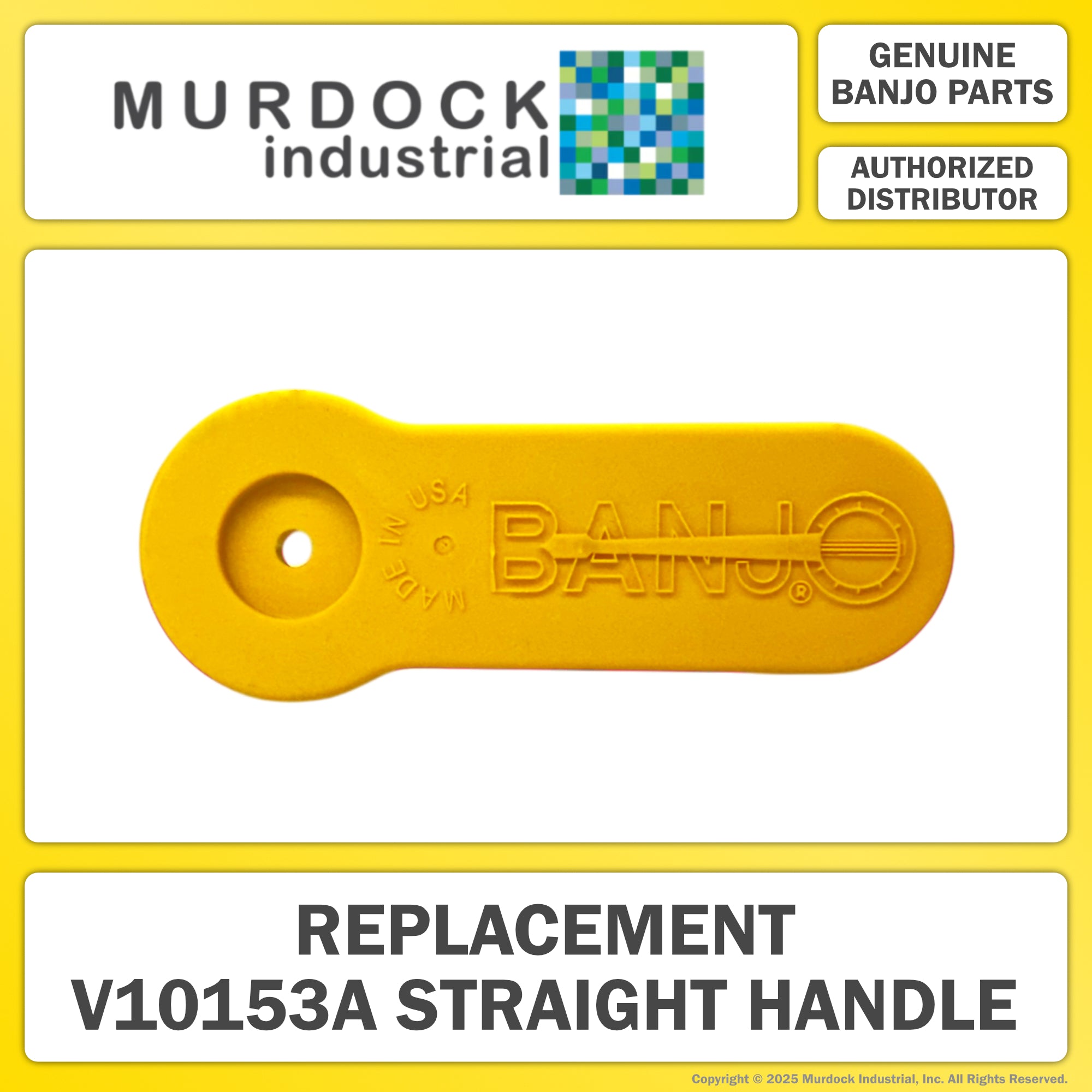 V10153A by Banjo | Replacement Part for Bolted Ball Valves | 1/2" To 1-1/4" Handle