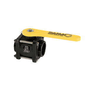 V204FP by Banjo | Full Port Bolted Ball Valve | 2" Female NPT x 2" Female NPT | Opening Thru Ball: 2" | 150 PSI | Polypropylene | Pack of 8