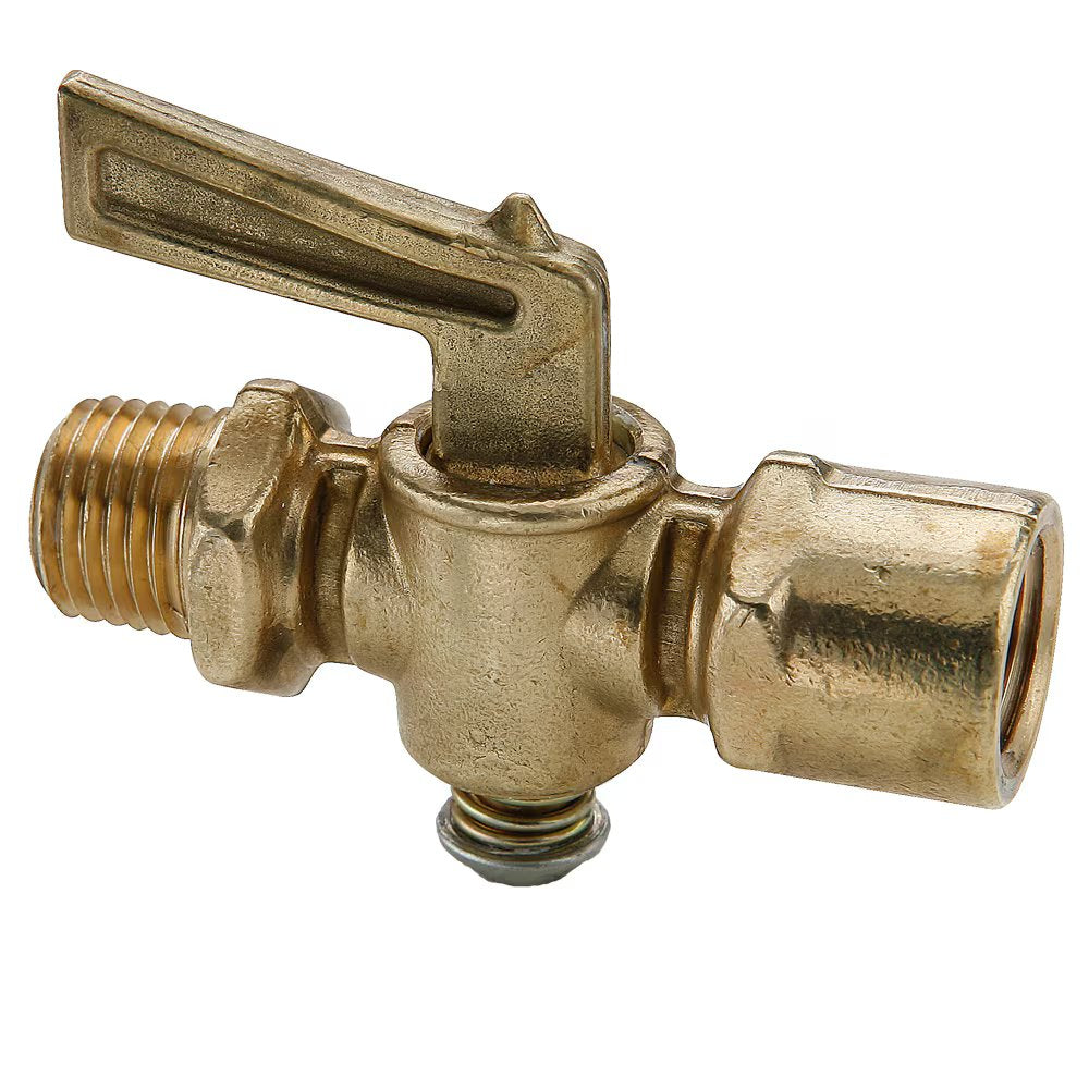 V402P-4-4 by Parker | Ground Plug Shutoff | 1/4" Female Pipe Thread x 1/4" Male Pipe Thread | Straight | Brass | Pack of 25