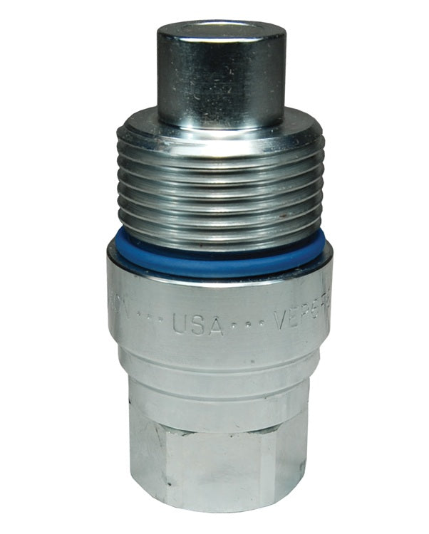 VEP3BF3 by Dixon Valve | Hydraulic Quick Disconnect Coupling | VEP-Series | 3/8" Female BSPP x 3/8" Body Size | Plug | Steel