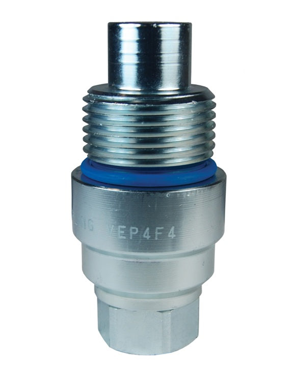 VEP4OF5 by Dixon Valve | Hydraulic Quick Disconnect Coupling | VEP-Series | 5/8" Female ORB x 1/2" Body Size | Plug | Steel