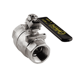 VSS200 by Banjo | Two Piece Ball Valve | Full Port | 2" Female NPT x 2" Female NPT | 2" Opening Thru Ball | 1000 PSI | 316 Stainless Steel