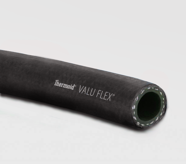 00114616400 by Thermoid | Valuflex/GS Multipurpose Air and Water Hose | 1" ID | Black | 300 PSI