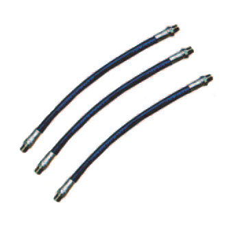W18 by Couplamatic | Grease Hose Accessory Assembly | 3/16” Hose ID x 1/8” Male NPTF Couplings | 18" Length