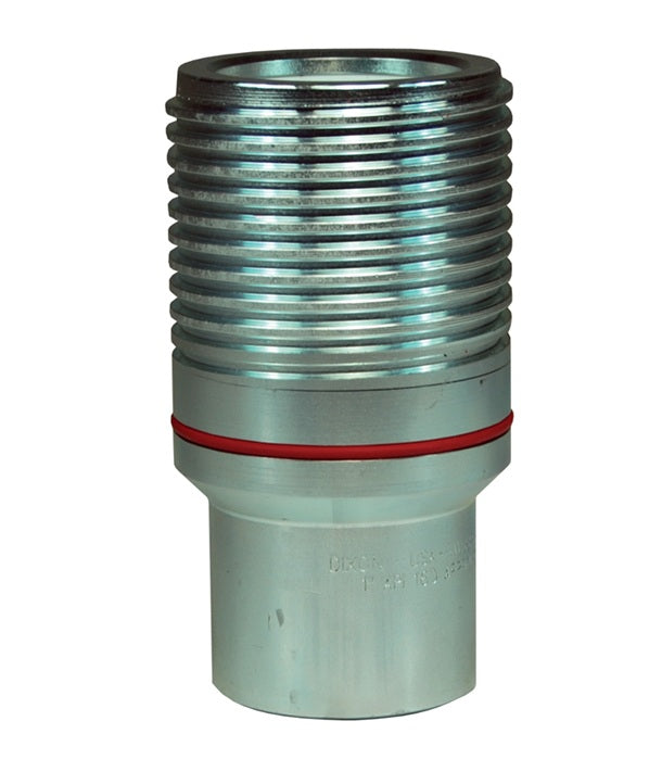 WS12F12-SS-BOP by Dixon Valve | Hydraulic Quick Disconnect Coupling | WS-BOP-Series | 1-1/2" Female NPTF x 1-1/2" Heavy-Duty Wingstyle Blowout Preventer Safety End | Plug | 316 Stainless Steel