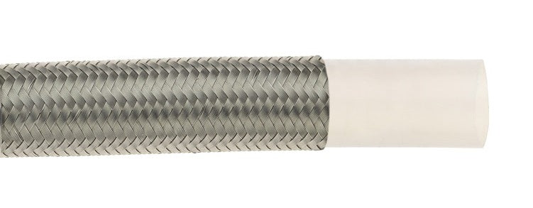 WSB-08-100 by Dixon Valve | -08 | Nominal Smooth Bore PTFE Hose | Coiled | 1/2" Nominal Size | .405" Average ID | White Non-Conductive Tube | 100ft