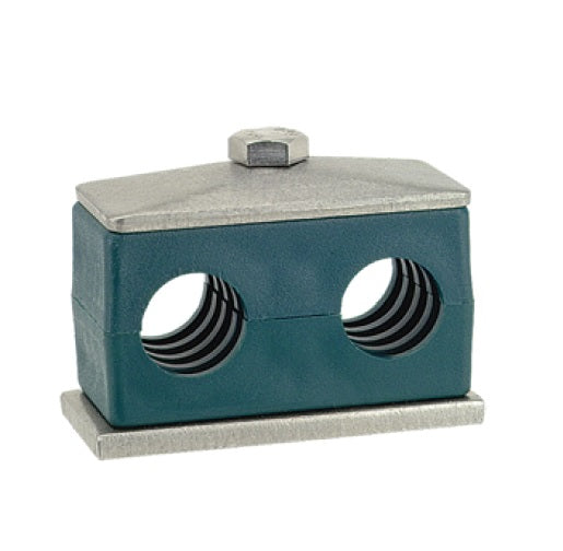 T1007S by ZSi-Foster | Weld Mount Beta Clamp | Twin Series | 1/8" x 1/8" Pipe | Polypropylene/Steel