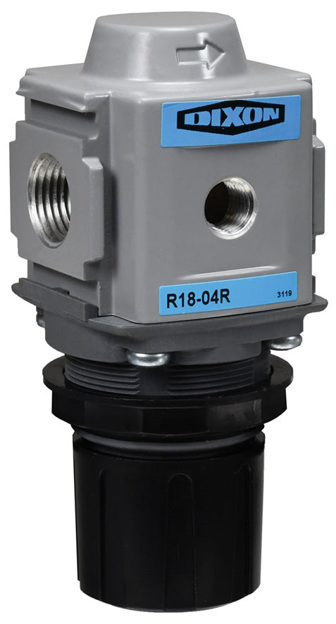 R18-03R Wilkerson by Dixon Valve | R18-Series | Compact Regulator | 3/8" Size | 165 SCFM | without Gauge | 0-125 PSI Adjusting Range