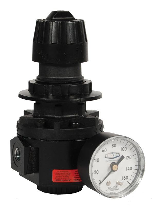 R26-03RG Wilkerson by Dixon Valve | R26-Series | Standard Regulator | 3/8" Size | 148 SCFM | with Gauge | 0-125 PSI Adjusting Range