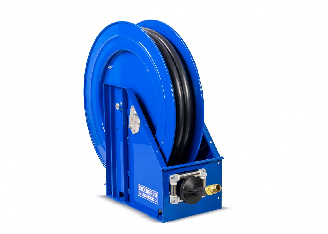 XTM-MPL-650 by Coxreels | XTM Series | 1,500 PSI Spring Driven Hose Reel | 1" Hose ID, 1" FNPT Inlet | Steel | 50ft Capacity, Hose Not Included