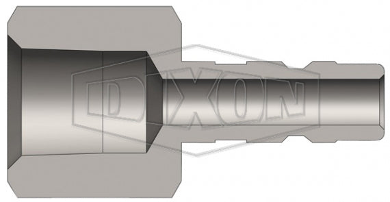 A2F1-B by Dixon Valve | Pneumatic Quick Disconnect Coupling | A-Series | 1/8" Female NPTF x 1/4" Body Size | Compact Plug | Brass