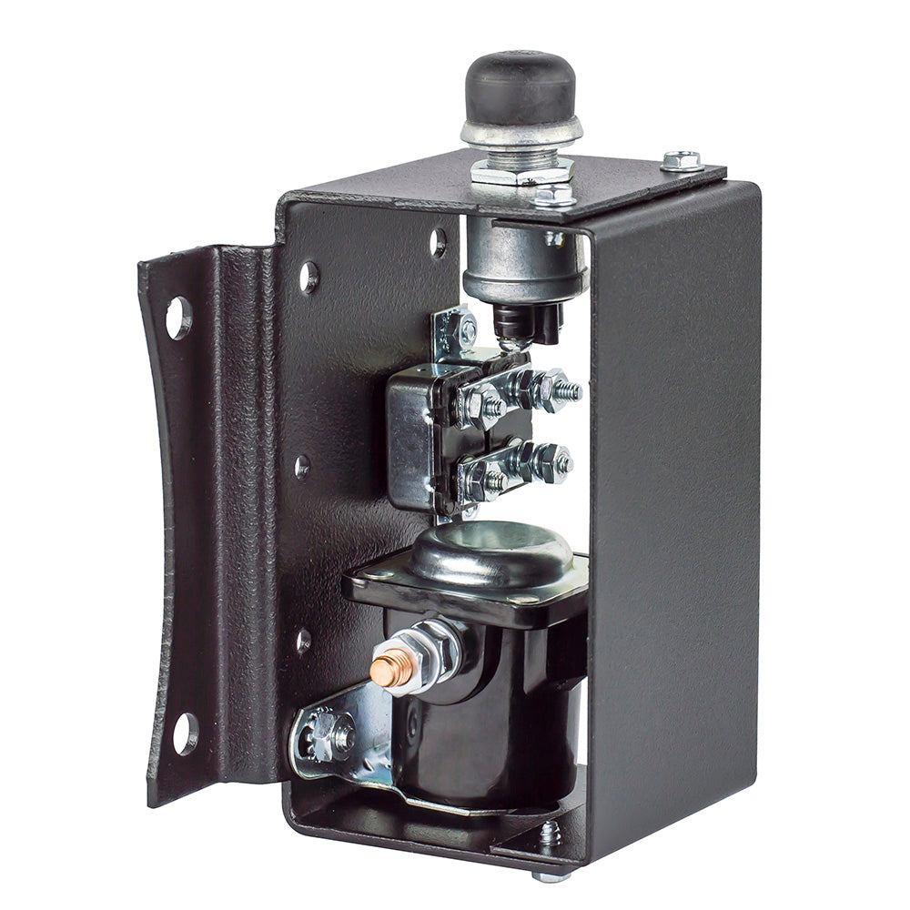 8281 by Coxreels | Switch Box with Push Button, Solenoid Relay & Circuit Breaker for Motorized Hose Reels | Steel