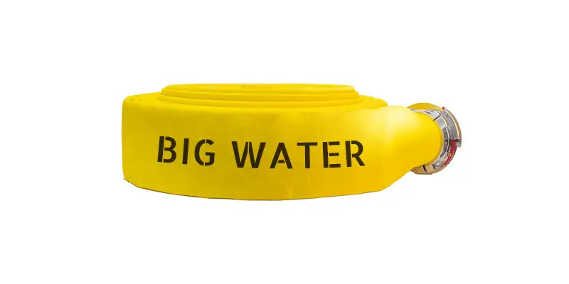 BW72x25Y60S by Snap-Tite | The Big Water Hose Assembly | The Big Water LDH Hose Assembly | 7-1/2" Hose I.D. with 6" Storzs | 300 PSI | Yellow | 25ft Length