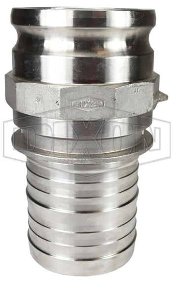 400-E-ALSWIV by Dixon Valve | Swivel Cam & Groove Adapter | Type E | 4" Adapter x 4" Hose Shank | Aluminum