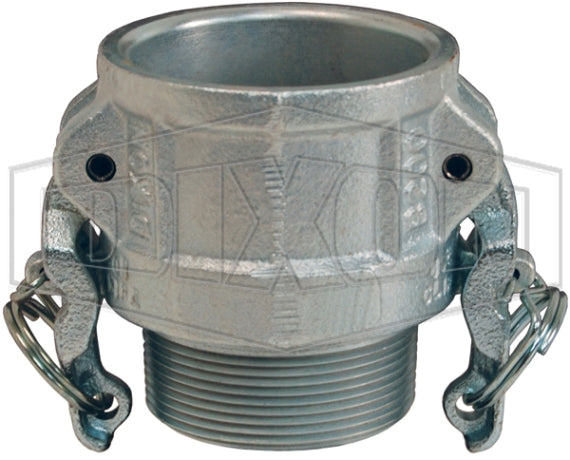 IB200 by Dixon Valve | Boss-Lock Cam & Groove Coupler | Type B | 2" Coupler x 2" Male NPT | Plated Malleable Iron