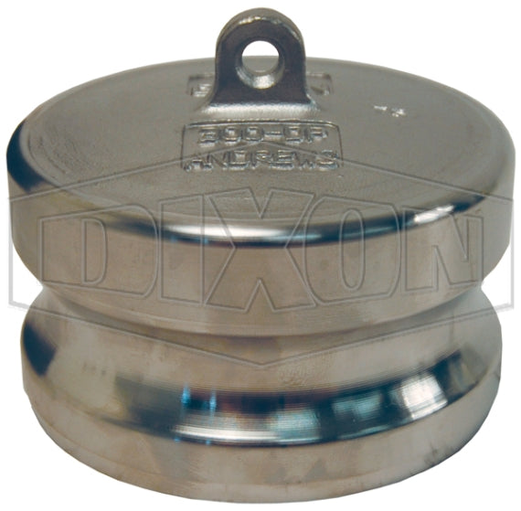 50-DP-SS by Dixon Valve | Cam & Groove Dust Plug | Type DP | 1/2" Adapter End | 316 Stainless Steel