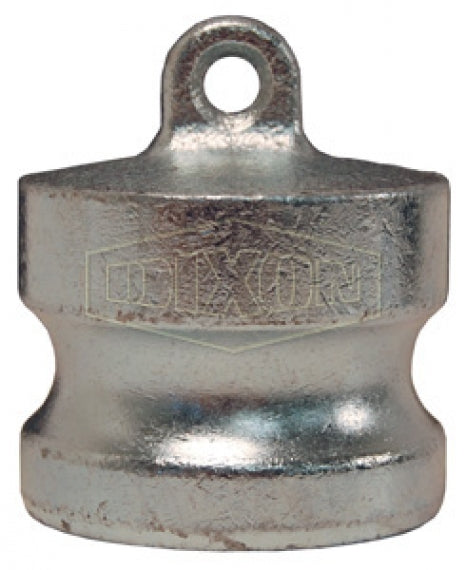400-DP-PM by Dixon Valve | Cam & Groove Dust Plug | Type DP | 4" Adapter End | Plated Malleable Iron