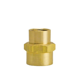 B-377-0402 Breco by Foster | Reducing Adapter | 1/8" Female NPT Thread x 1/4" Female NPTF Thread | Straight | Brass