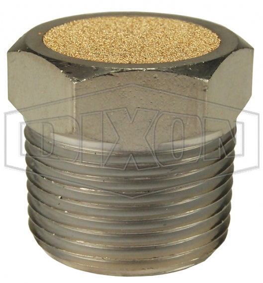 ASP-1BV by Dixon Valve | Pneumatic Breather Vent | 1/8" Male NPT | 150 PSI | Nickel-Plated Steel