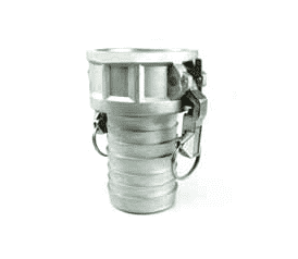 C150A54S by Jason Industrial | 1-1/2" Safety-Cam Cam and Groove | Part C | Female Coupler x Hose Shank | Aluminum
