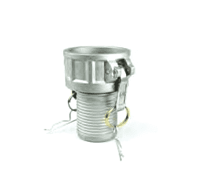 C400AC by Jason Industrial | 4" Cam and Groove Crimp Coupling | Part C | Female Coupler x Hose Shank | Aluminum