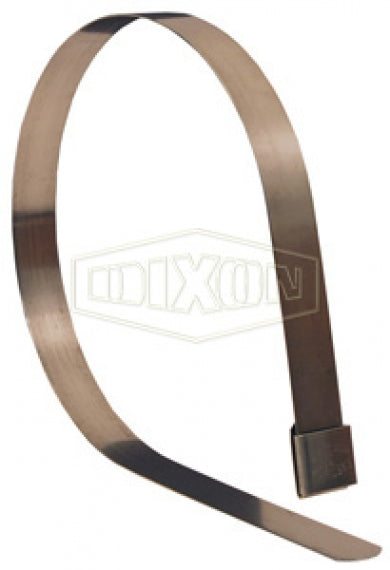 FOS16 by Dixon Valve | FO-Series | Open End Center Punch Band Clamp | 5/8" Band Width | 4" Clamp ID | 300 Stainless Steel Band | 302 Stainless Steel Buckle | Box of 50