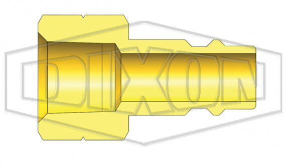 CJ2F2-B by Dixon Valve | Pneumatic Quick Disconnect Coupling | CJ-Series | 1/4" Female NPT x 1/4" European Interchange | Plug | Brass