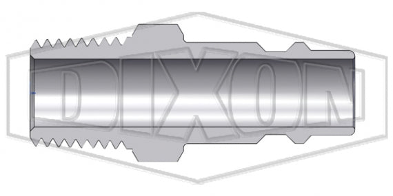 CJ2BM2-B by Dixon Valve | Pneumatic Quick Disconnect Coupling | CJ-Series | 1/4" Male BSPT x 1/4" European Interchange | Plug | Brass