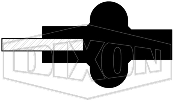 A80MP-SFY100 Dixon Valve 1" FKM Orifice Gasket (with 0.125" Hole)