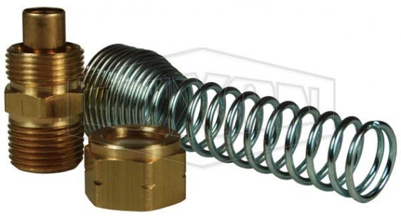 RK112 Coil-Chief by Dixon Valve | Assembly Kit for Self-Storing Air Hose | 3/8" Male NPT Fittings | Male Swivel | Brass