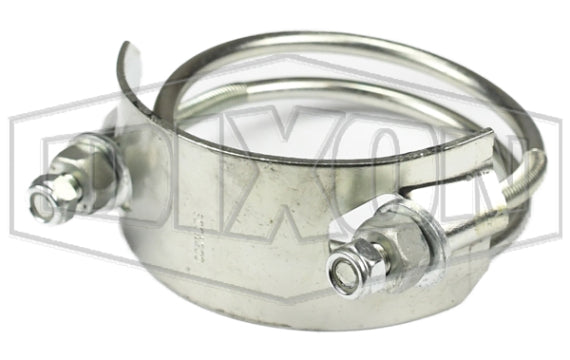SCCW800 by Dixon Valve | Spiral Clamp | Counter Clockwise | 8" Size | Hose OD Range: from 8-32/64" to 9-16/64" | Left Hand | Plated Steel