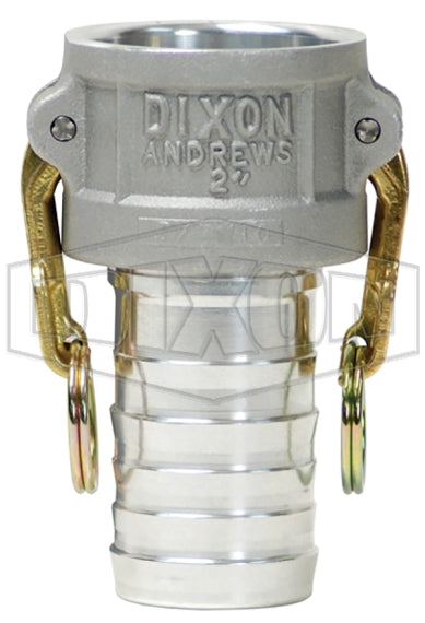 400-C-AL by Dixon Valve | Cam & Groove Coupler | Type C | 4" Coupler x 4" Hose Shank | Aluminum
