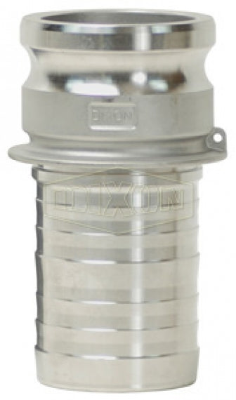 G300-E-SSCR by Dixon Valve | Global Crimp Style Cam & Groove | Type E | 3" Adapter x 3" Hose Shank | 316 Investment Cast Stainless Steel