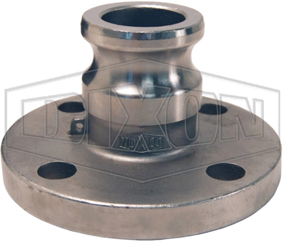 300-AL-SS by Dixon Valve | Cam & Groove Flange Adapter | 3" Adapter x 150# Flange | 7/16" Flange Thickness | 316 Stainless Steel