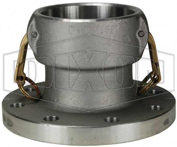 800-DL-AL by Dixon Valve | Cam & Groove Flange Adapter | 8" Coupler x 150# Flange | 1-1/8" Flange Thickness | Aluminum