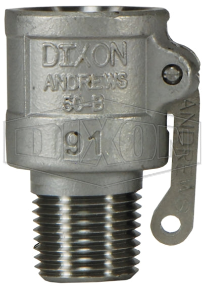 50-B-SS by Dixon Valve | Cam & Groove Coupler | Type B | 1/2" Coupler x 1/2" Male NPT | 316 Stainless Steel