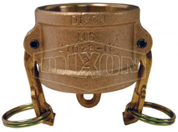 500-DC-BR by Dixon Valve | Cam & Groove Dust Cap | Type DC | 5" Coupler End | Brass