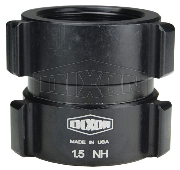 N53-60F60T Dixon Aluminum Swivel Female x Rigid Female Adapter - Style N53 - Rocker Lug - 6" Female NST(NH) x 6" Female NPT - Old Part #: ASF60F60T