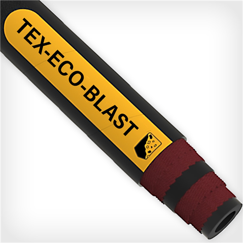 ECOBLAST-1.0 by Texcel | TEX-ECO-BLAST Series | 2-Ply Premium Grade Sandblast Hose | 1" Hose ID | 150 PSI | Black