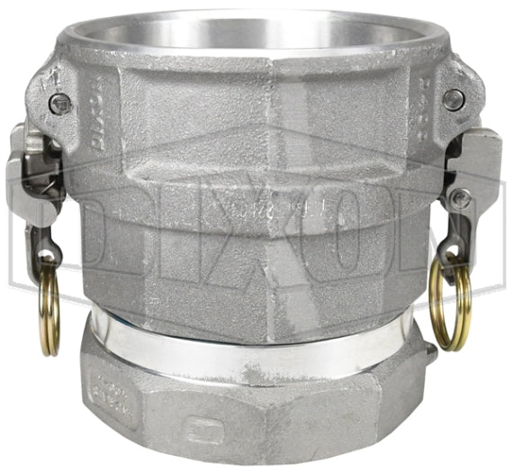 AD400EZSWIV by Dixon Valve | Swivel Cam & Groove Coupler | Type D | 4" Coupler x 4" Female NPT | Aluminum