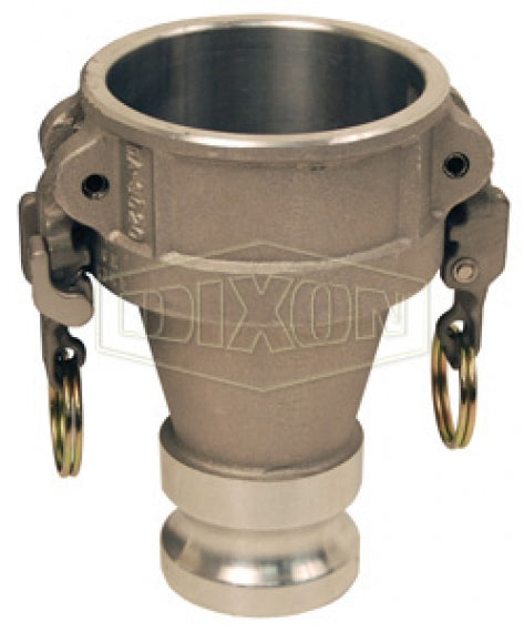 ADA6040EZ by Dixon Valve | EZ Boss-Lock Cam & Groove Reducer (Jump Size) | Type DA | 6" Coupler x 4" Adapter | Aluminum
