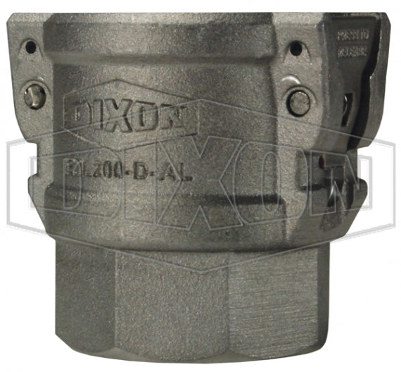 EZL300-D-AL by Dixon Valve | EZLink® Armless Cam & Groove Coupler | Type D | 3" Coupler x 3" Female NPT | Aluminum