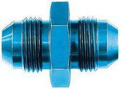 FBM2054 (FCM2054) Eaton Aeroquip® -10 Male AN x -10 Male AN Flare Union Straight Adapter - Blue Anodized Aluminum