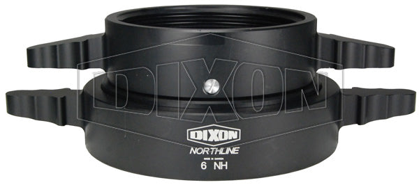 N57-60F60F Dixon Aluminum Long Handle Double Female Swivel Adapter - Style N57 - 6" Female NST(NH) x 6" Female NST(NH)