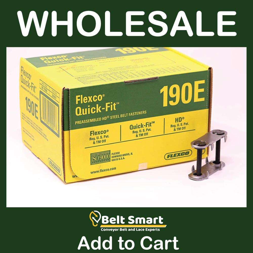 190E by Flexco | #20001 | Bolt Fasteners | Steel | Box of 25